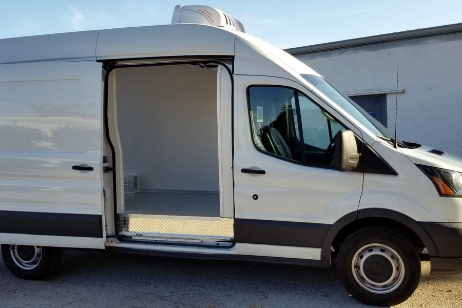 Courier van ready for collection